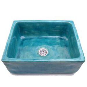 Umywalka Artystyczna Ceramiczna Um13h rednia Kolor: Turkusowy - 2857524035