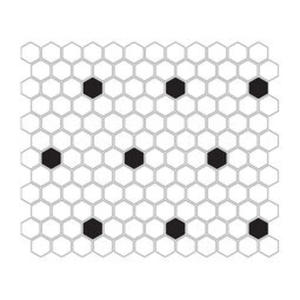 Mini Hexagon B&W Spot Mozaika 26x30 - 2836665001