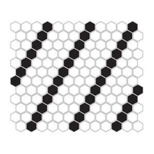 Mini Hexagon B&W Lean Mozaika 26x30 - 2836664997