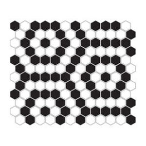 Mini Hexagon B&W Nano Mozaika 26x30 - 2836664996