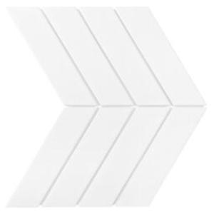 Royal Chevron White Matt Mozaika Ceramiczna 31,8x22,4 - 2861409681