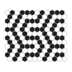 Mini Hexagon B&W Coral Mozaika Premium Mat 26x30 - 2874910876