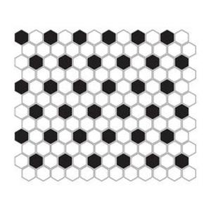 Mini Hexagon B&W Mix Mozaika 26x30 - 2874910878