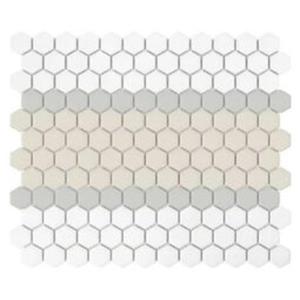 Mini Hexagon Stripe 3.A Matt Mozaika 26x30 - 2875217275