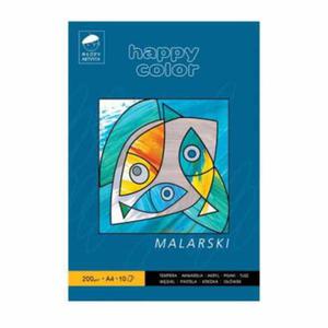 Blok malarski Happy Color - 200g, 10ark, A4 - 2857028839
