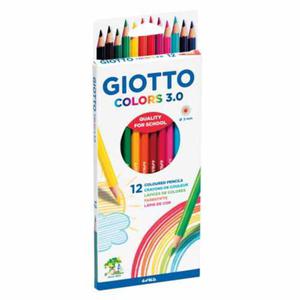 Kredki owkowe GIOTTO Colors 3.0 - 12 kolorw - 2857028842