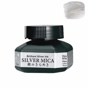 Tusz do kaligrafii Kuretake 60ml - SILVER MICA - 2873931396