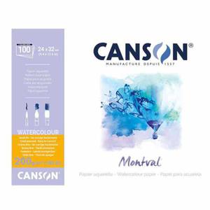 Blok do akwareli Canson Montval - 200g, 100ark, 24x32cm - 2860078700