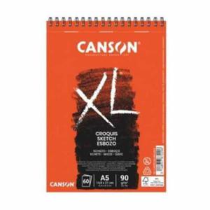 Szkicownik Canson XL Croquis - 90g, 60ark, A5, na spirali (gra) - 2877475714