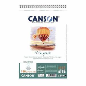 Blok szkicowy Canson "C" a grain - 180g, 30ark, A4+, na spirali - 2874477958