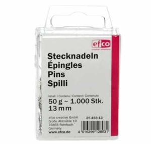 Szpilki dekoracyjne krtkie 50g, 13mm - srebrne* - 2860078828