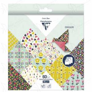 Zestaw papierw origami Clairefontaine 3 rozmiary - Flowers - 2876220379