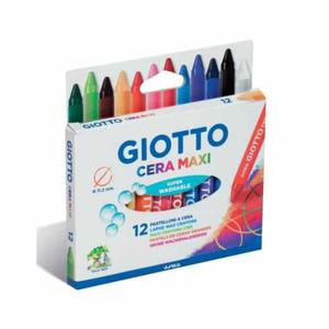 Kredki woskowe Giotto Cera Maxi wymazywalne 12 kolorw - 2860079501