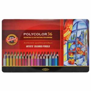 Kredki Koh-i-noor Polycolor DRAWING - 36 kolorw w metalowej kasecie - 2824729725