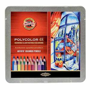 Kredki Koh-i-noor Polycolor DRAWING - 48 kolorw w metalowej kasecie - 2824729726