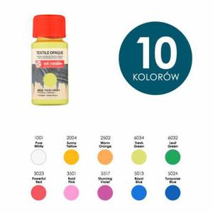 Farby do tkanin Talens ArtCreation TEXTILE Opaque - 50 ml - rne kolory - 2860080067