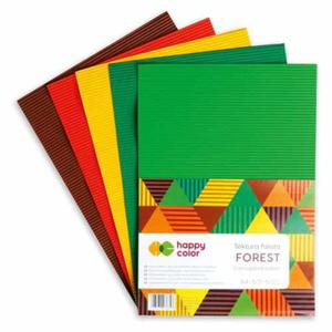 Tektura falista FOREST Happy Color - A4, 5szt, 5 kolorw - 2860080071