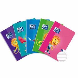 Zeszyt Lion OXFORD A5, 16k., linia podwjna kolorowa - 2860080169