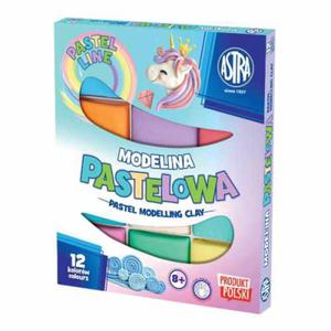 Modelina kwadratowa Astra 12 kolorw - pastelowa - 2860080176