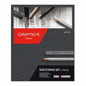 Zestaw artystyczny do szkicowania Caran d'Ache Sketching Set - 14 elementw - 2860080487