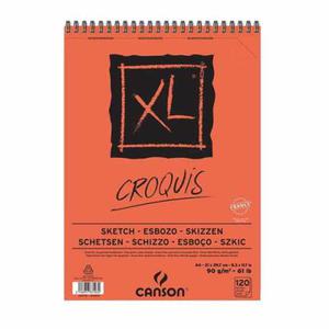 Szkicownik Canson XL Croquis - 90g, 60ark, A3, na spirali (gra) - 2860080540