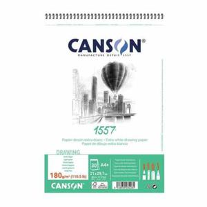 Blok rysunkowy Canson 1557 fakturowany - 180g, 30ark, A4+, na spirali - 2860080579