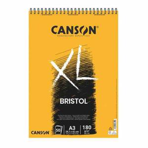 Blok szkicowy Canson XL Bristol - 180g, 50ark, A3, na spirali - 2862564036