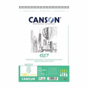 Blok rysunkowy Canson 1557 fakturowany - 125g, 30ark, A4+, na spirali - 2862976427