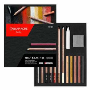 Zestaw pasteli w kredce Caran d'Ache Pastel Pencil Skin Tones & Earth Set 15 sztuk - 2865471030