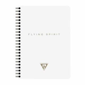 Notatnik, zeszyt Clairefontaine Flying Spirit White 14,8x21cm - linie na spirali - mix wzorw - 2877744393