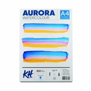 Blok do akwareli AURORA Cold Pressed (rednioziarnisty) 300g, 12 ark. A4 klejony - 2868663476