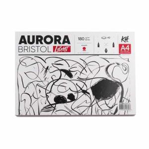 Blok AURORA Bristol Light 180g, 40 ark. A4 klejony - 2868765574