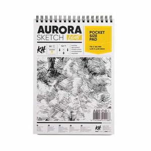 Szkicownik, blok do rysunku AURORA Light - 90g, 50ark, 11 x 16cm - 2869706298