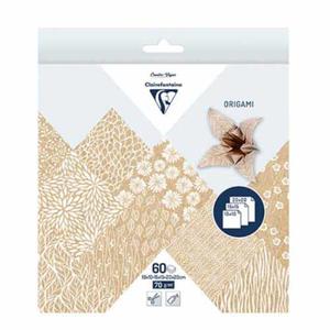 Zestaw papierw origami Clairefontaine Creativ Paper (3 rozmiary papierw) - zestaw Kraft Floral Patterns - 2872264470