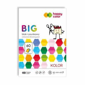 Blok rysunkowy kolorowy BIG Happy Color - 80g, 60ark, A4 - 2873220807