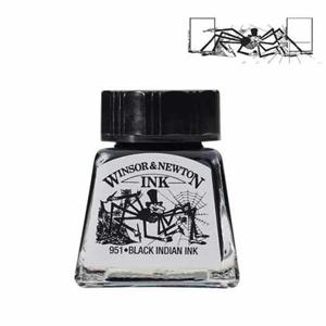 Tusz krelarski rysunkowy Winsor&Newton BLACK INDIAN - 14ml - 2873533691