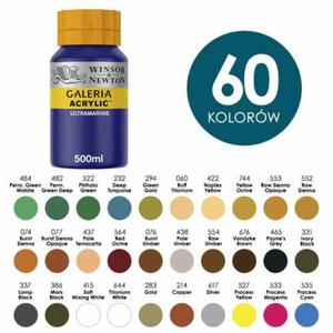 Farby akrylowe GALERIA Winsor & Newton 500ml - rne kolory - 2873533694