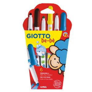 Zestaw flamastrw Giotto Be-be - 6 kolorw - 2875276538