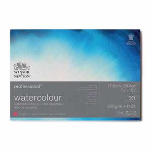 Blok do akwareli Winsor & Newton Professional hot press (gadki) 300g, 20ark. 17,8x25,4cm - 2874563509