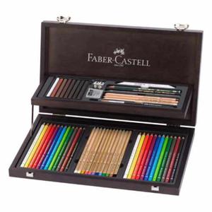 Zestaw artystyczny Faber-Castell Art & Graphic 53 elementy - drewniana kaseta - 2875276562