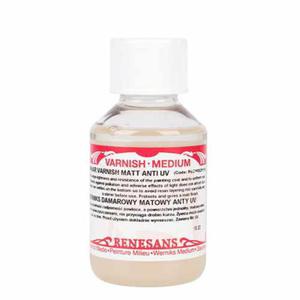 Werniks damarowy kocowy Renesans anty UV - 100ml, matowy - 2875709038