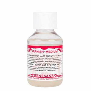 Werniks damarowy kocowy Renesans anty UV - 100 ml, super mat - 2875709049