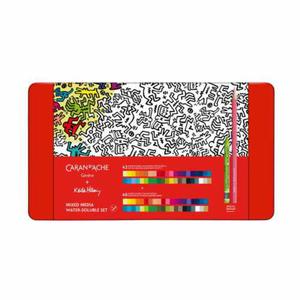 Kredki Caran d'Ache & Keith Haring Mix Media Water Soluble Set - edycja limitowana - 2876611746