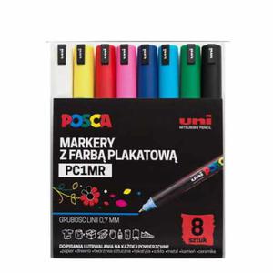 Zestaw markerw Uni Posca PC-1MR - 8 kolorw standardowych - 2878271171
