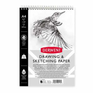 Szkicownik Derwent Drawing & Sketching - 165g, 30ark, A4, na spirali (gra) - 2878027299