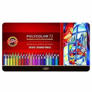 Kredki Koh-i-noor Polycolor DRAWING - 72 kolory w metalowej kasecie - 2824730299