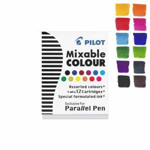 Naboje do pir Pilot Parallel - 12 sztuk, mix kolorw - 2824730917