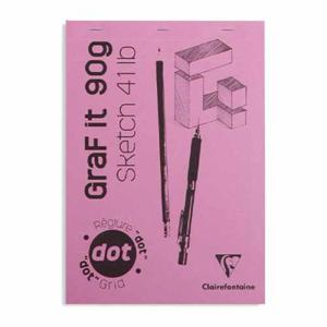 Szkicownik Clairefontaine GRAF IT SKETCH DOT - 90g, 80k, A5 - 2863149397