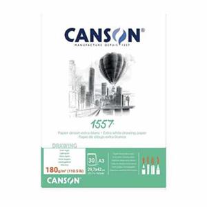 Blok rysunkowy Canson 1557 180g, 30ark. A3, fakturowany - 2824729169