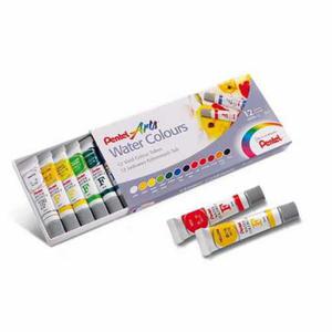 Zestaw farb akwarelowych PENTEL Water Colours 12 kol. - tubki - 2860078466